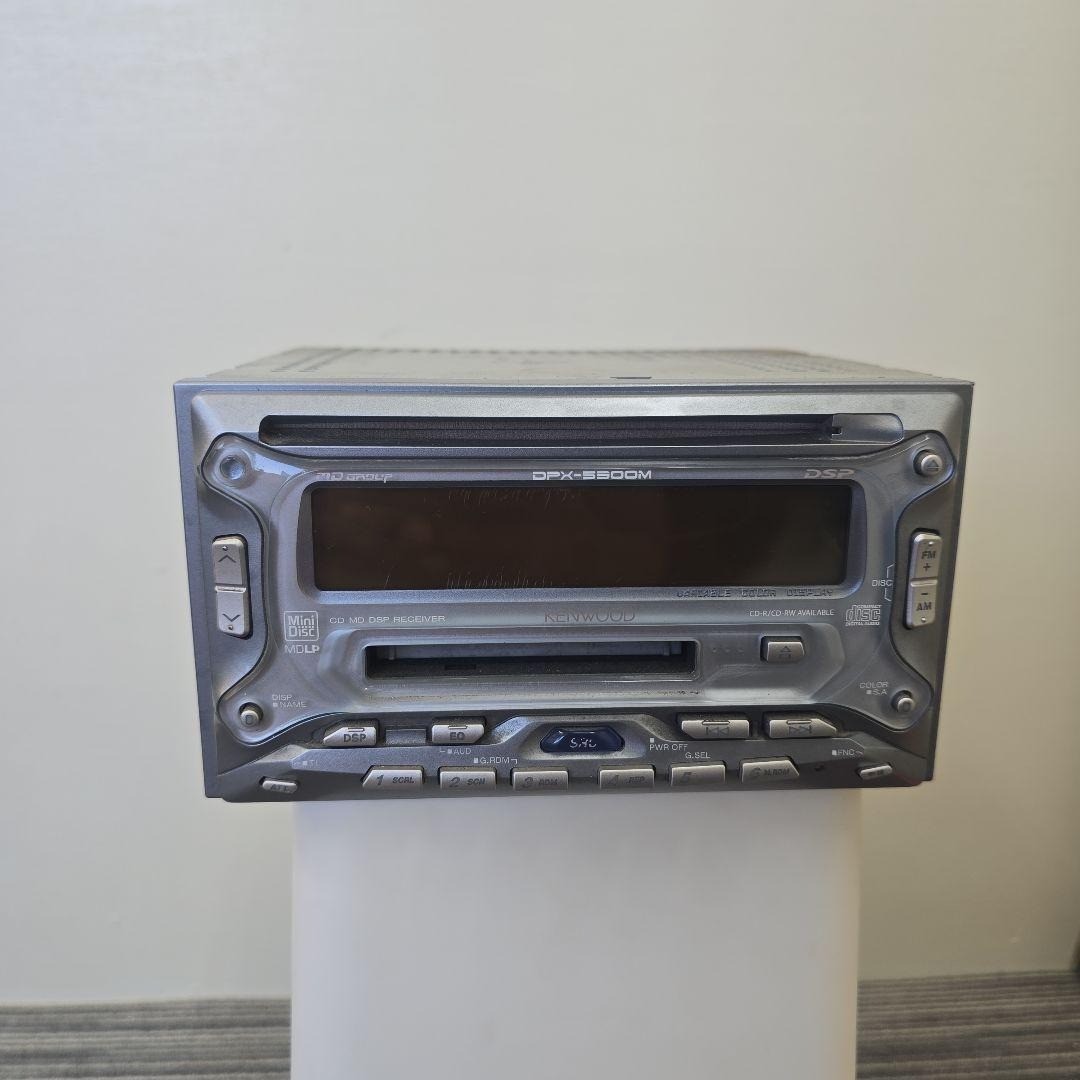 KENWOOD DPX-5500M 2DIN Car Audio CD MD DSP Player Tested JDM Japan