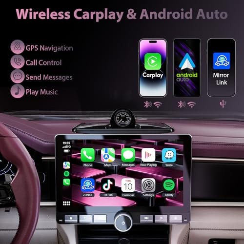 10.1″ 360° Rotatable Touchscreen Car Stereo with 10.1″-Single Din-2+64G
