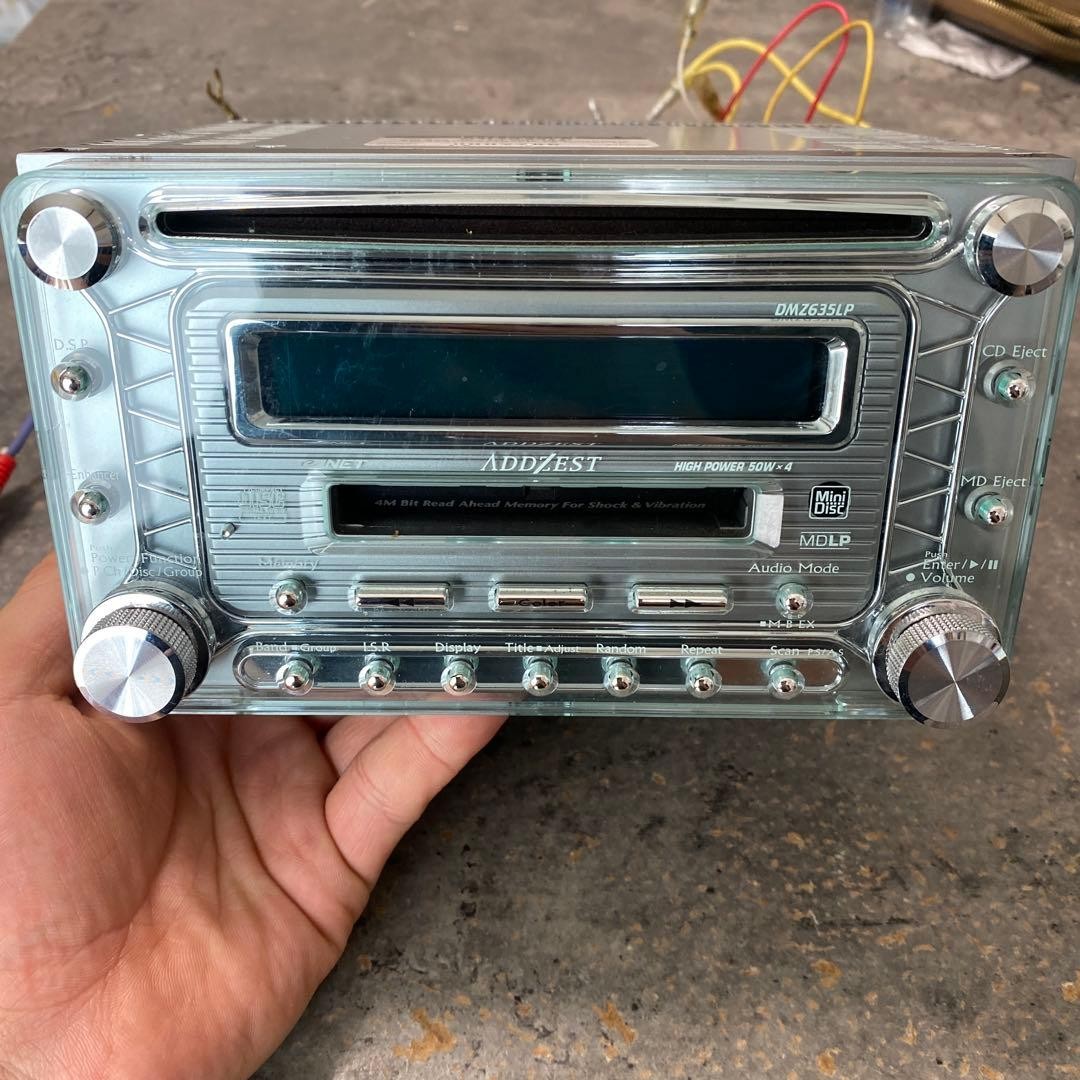 Clarion ADDZEST DMZ635LP CD MD Player AUX DSP JDM Tested Working
