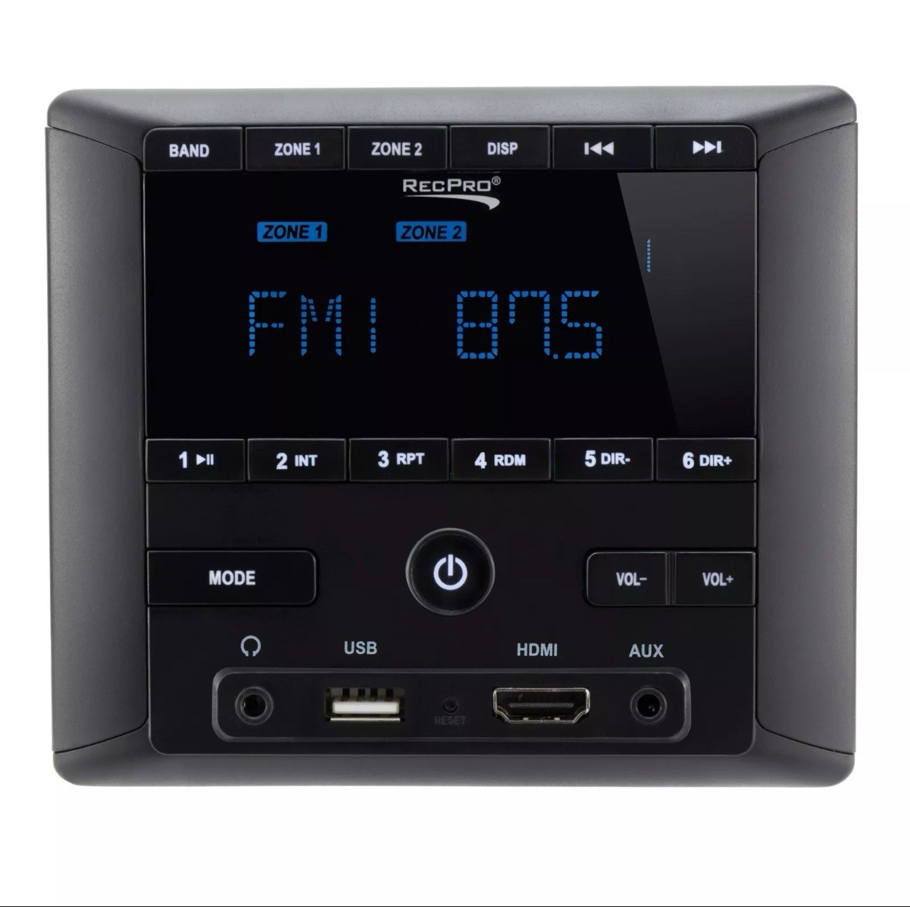 RV Stereo AM/FM Radio/Bluetooth/Aux-In Sound System Receiver Wall Mount