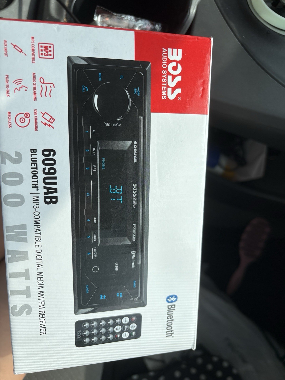 BOSS Audio 616UAB Marine Radio Head Unit for Marine Boat/Car MP3 Bluetooth NOS