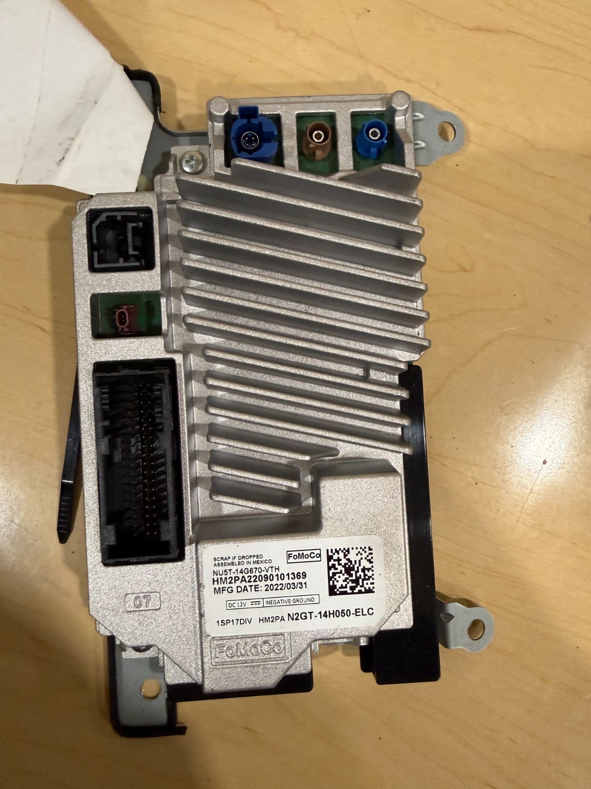 2022 FORD EDGE NAVIGATION RADIO MODULE NU5T-14G670-VTH OEM