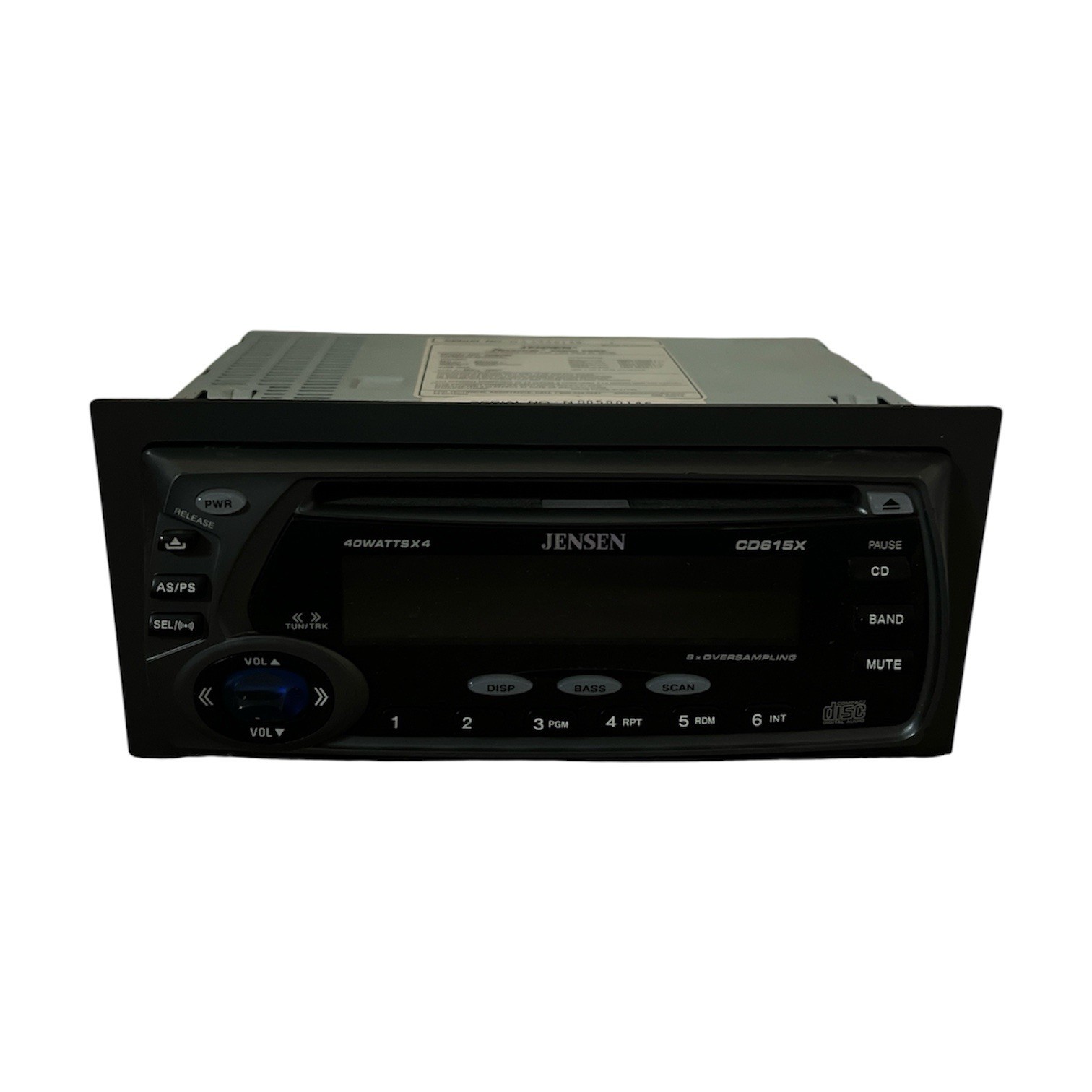 JENSEN CD 615X Car CD Player 160 WATTS 1999 RARE DETACHABLE FACE