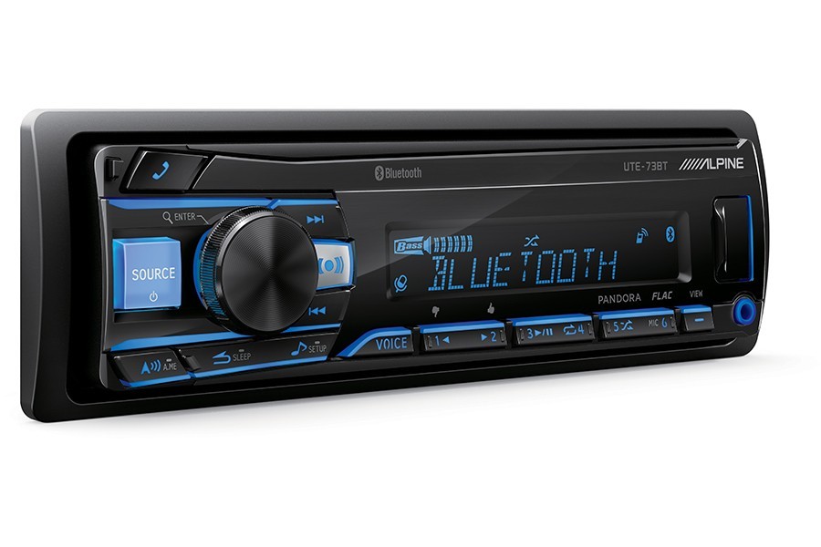 Alpine UTE-73BT Bluetooth Receiver No CD Kicker 43CSC684 6×8″ 5×7″ Speakers