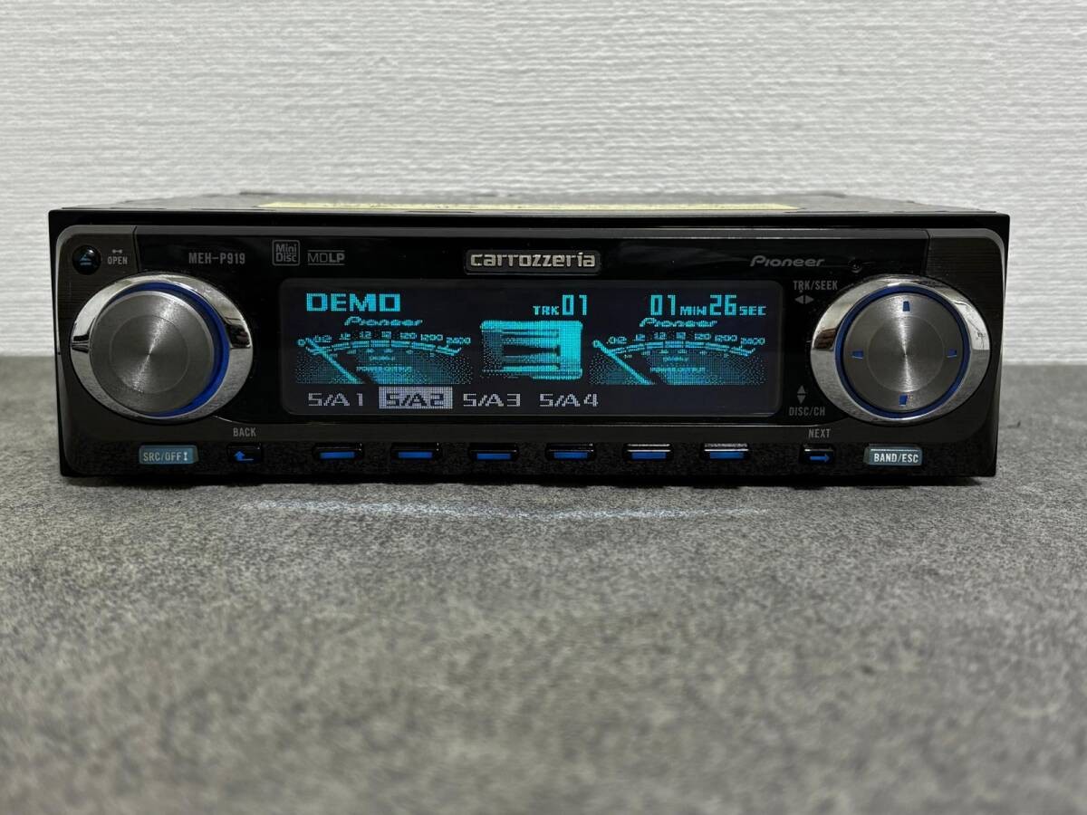 Pioneer Carrozzeria MEH-P919 MiniDisc MD Player Car Audio Head Unit JDM