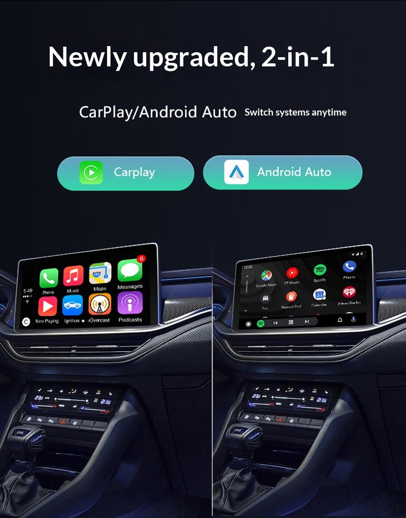 USB Auto Wireless CarPlay Adapter For Apple Android Wireless Dongle Plug ＆ Play
