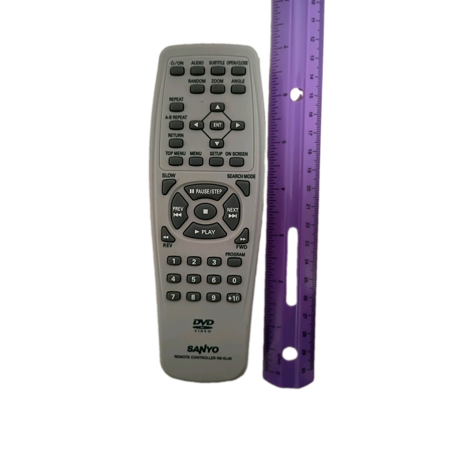 Sanyo RB-SL40 DVD Remote Control Genuine Original For DWM-400 Untested Used