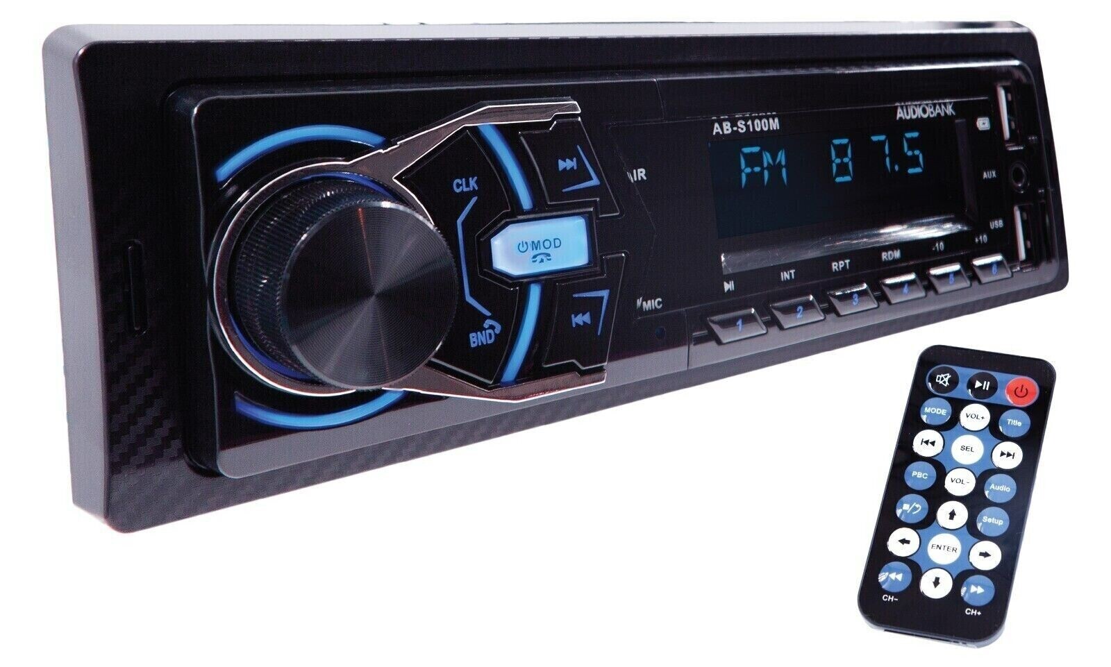 Car Stereo Audio In-Dash FM Aux Input Receiver SD USB MP3 Radio Player Bluetooth