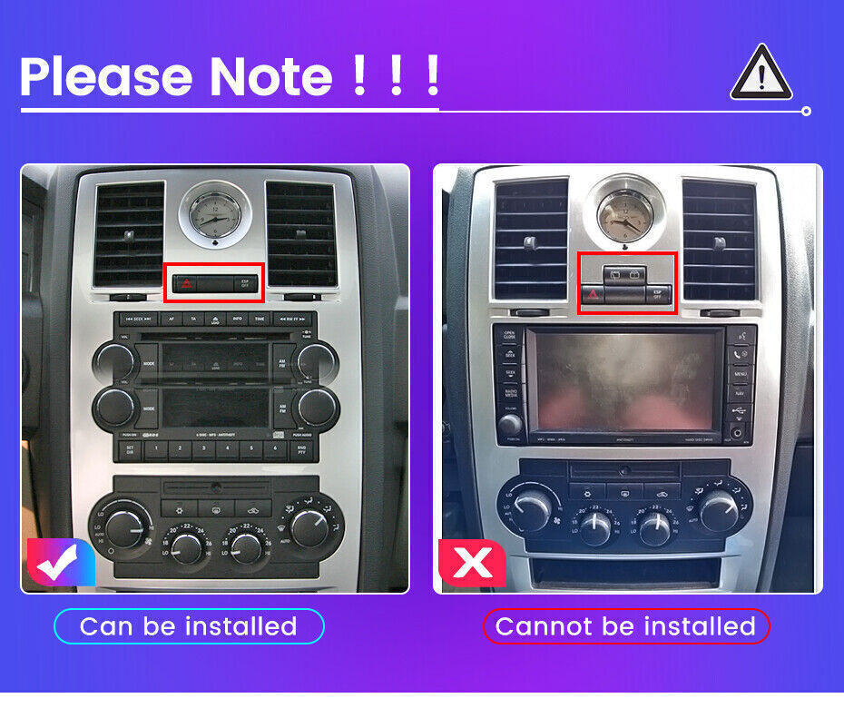 Car Radio Stereo For Chrysler 300C 2005-2010 Android 12 Carplay GPS Navi Player