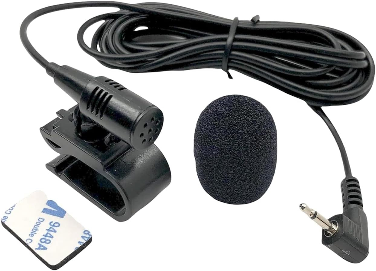 2.5Mm Plug Microphone Compatible Replacement for Pioneer AVH, AVIC, FH, DEH, DMH