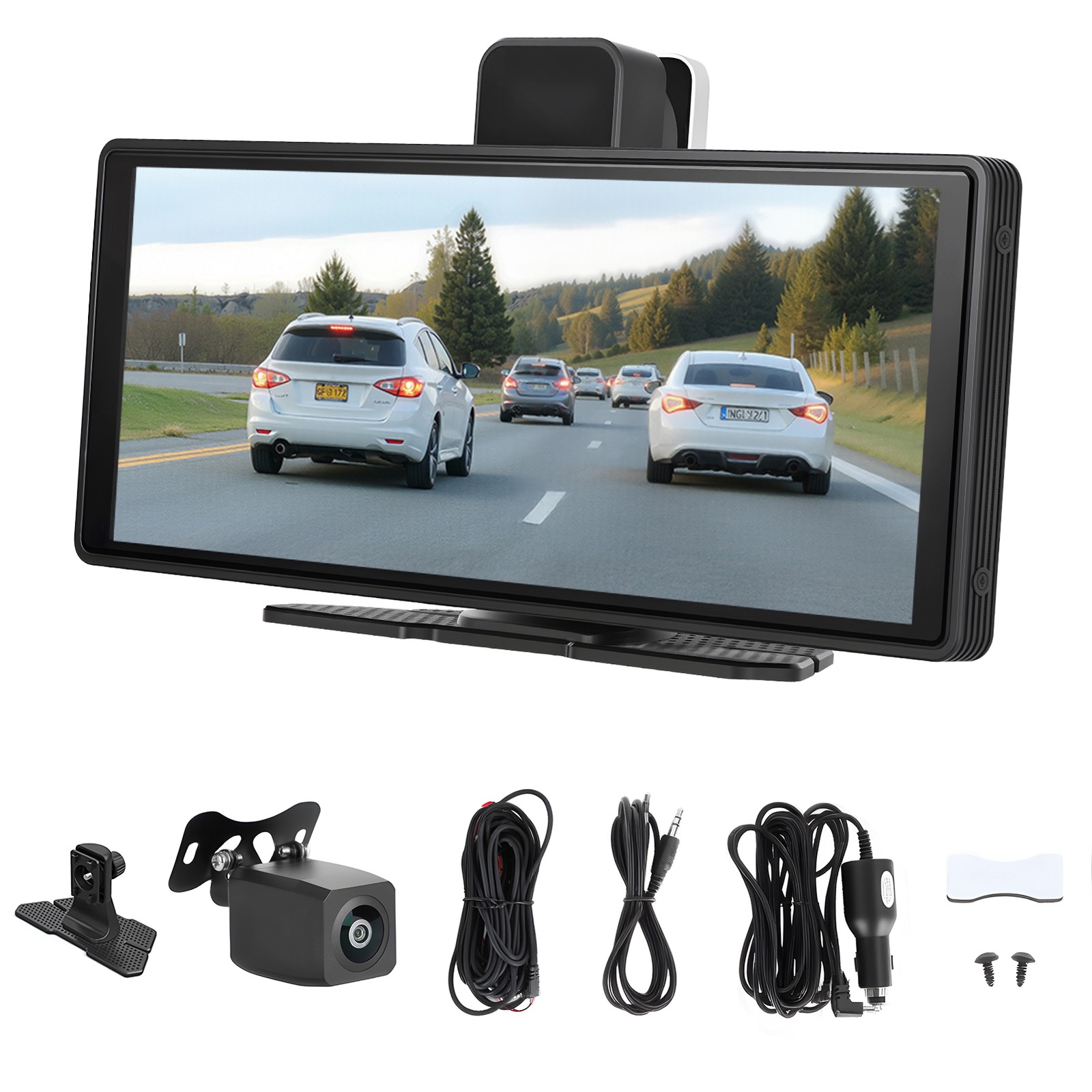 10.26 Inch Wireless Car Display Screen, Car Stereo Automobile Video Player