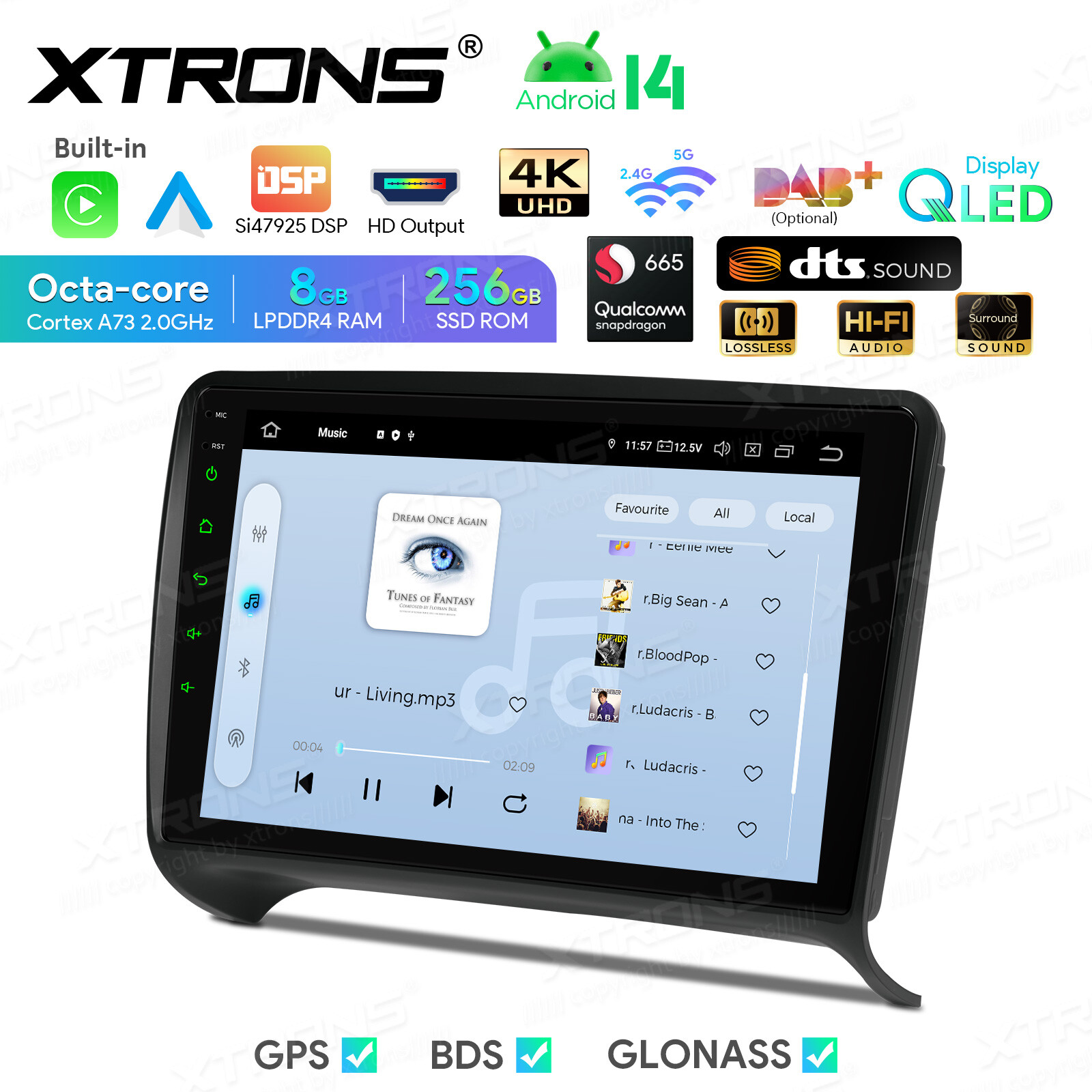 Sat Navi 8-Core Android 13 256GB Car Play GPS Radio Stereo WiFi HDMI For Audi TT