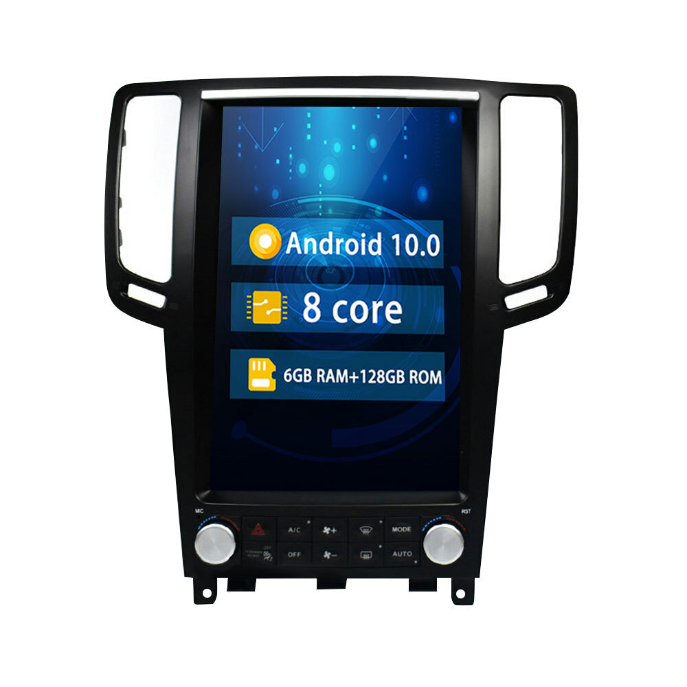 For Infiniti G25 G37 Car Stereo Radio Player GPS Android FM Touch Screen 6+128G