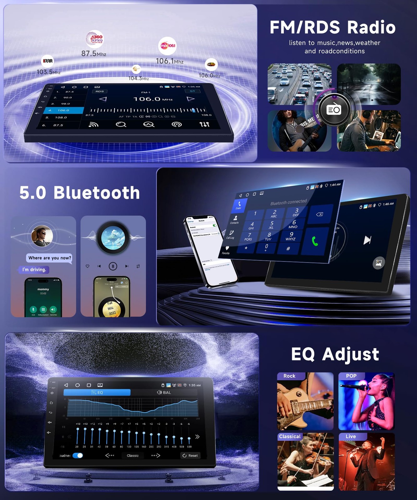 4+64G For 2009 2010 11 12 2013 Ford F150 Car Radio Auto GPS Carplay FM 1280*800