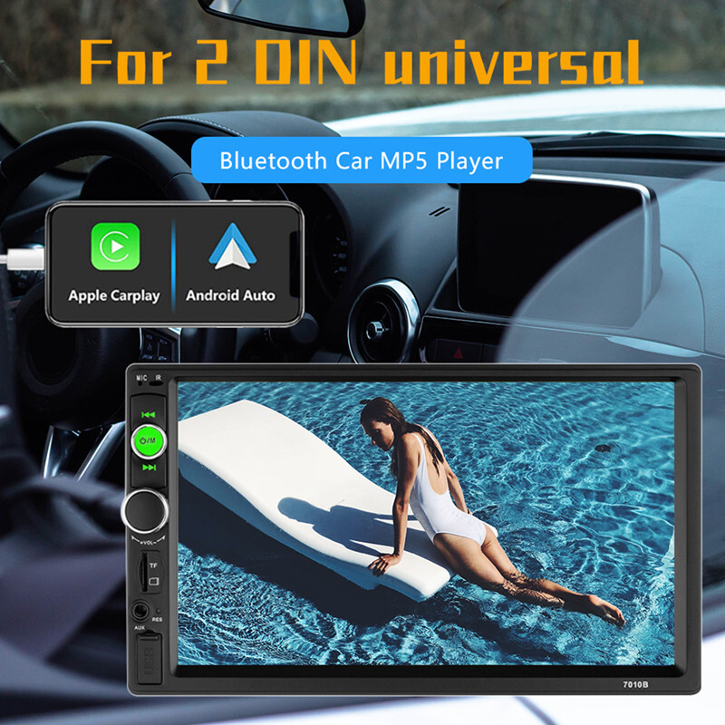 7 Inch Mp5 Car Stereo Radio Bluetooth USb Fm Multimedia Video Player HD Monitor