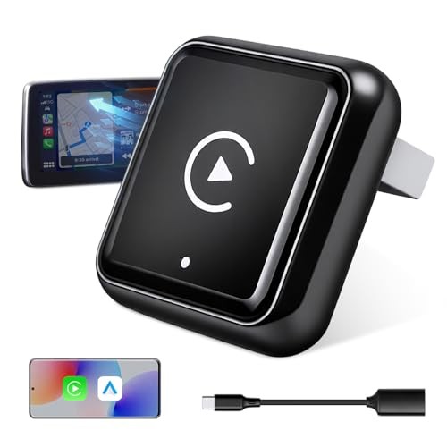 2026 Wireless CarPlay & Android Auto Adapter, 2-in-1 Wired to Wireless Dongle,