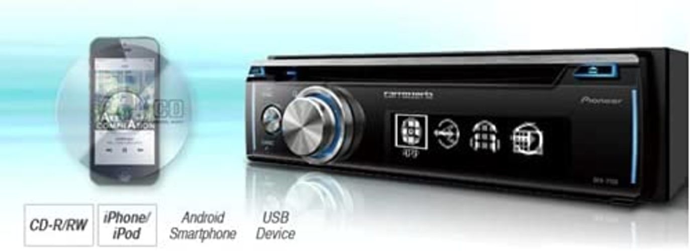 Carrozzeria Pioneer Car Audio DEH-7100 1DIN CD/USB/Bluetooth