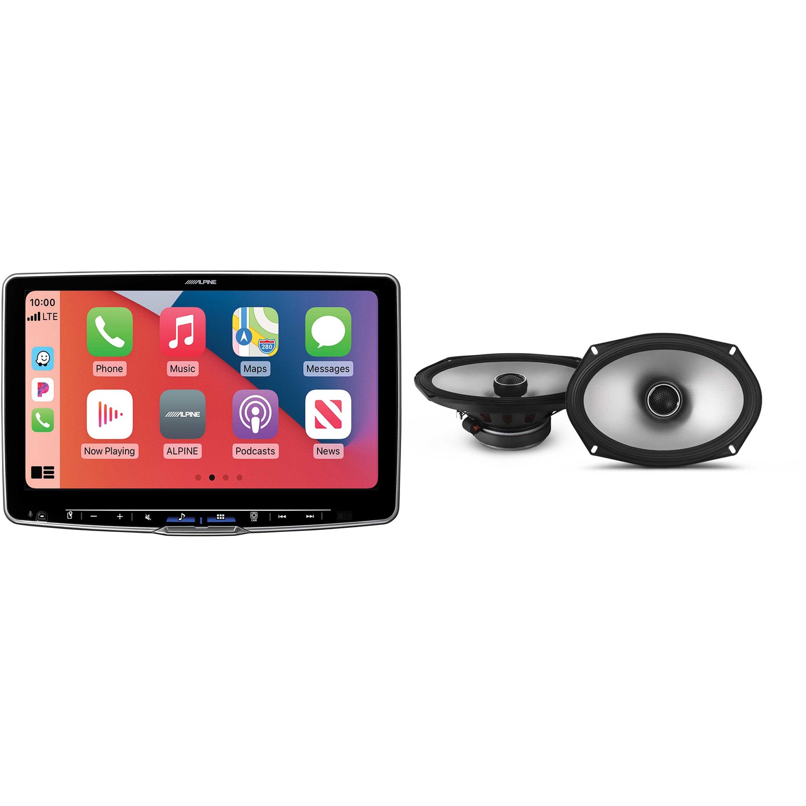 Alpine ILX-F511 11″ Touchscreen Receiver & 1 Pair of Alpine S2-S69 6×9 Speakers