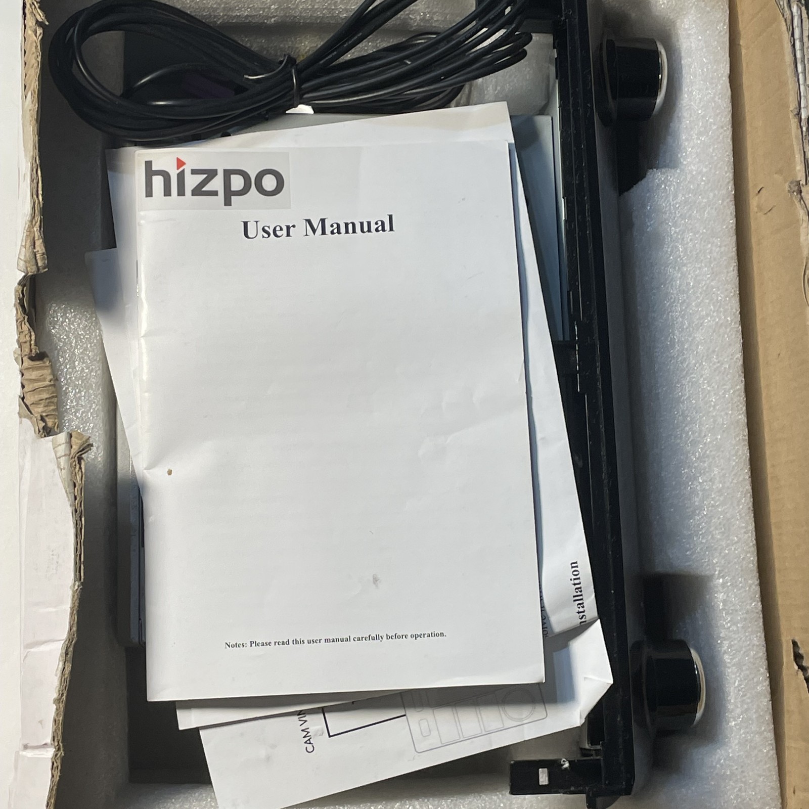 Hizpo 2 DIN Touchscreen Car Stereo DVD Player GPS Navigation Bluetooth Radio NIB