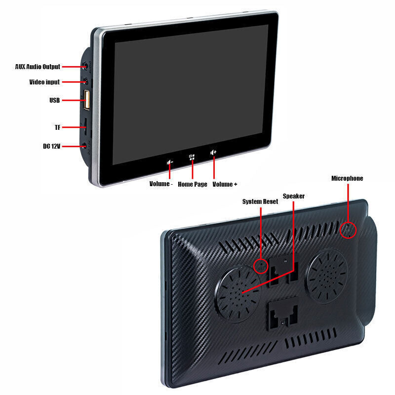Bluetooth 7″ Apple CarPlay Touch Screen Car Radio Android Auto Portable Stereo