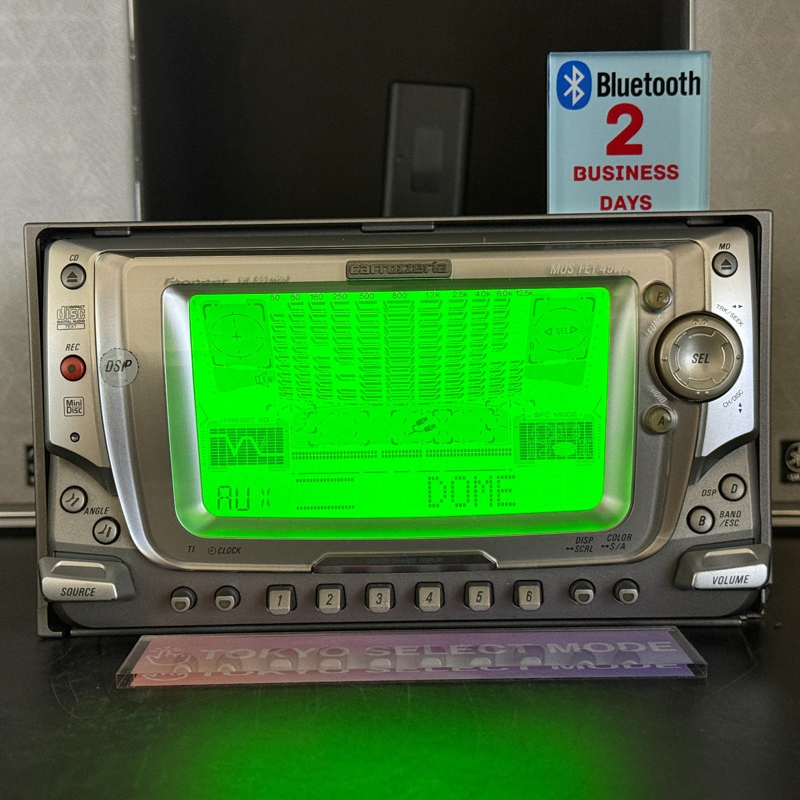 Pioneer carrozzeria FH-P77MDR 2DIN Car Audio CD MD Player Added Bluetooth Stock