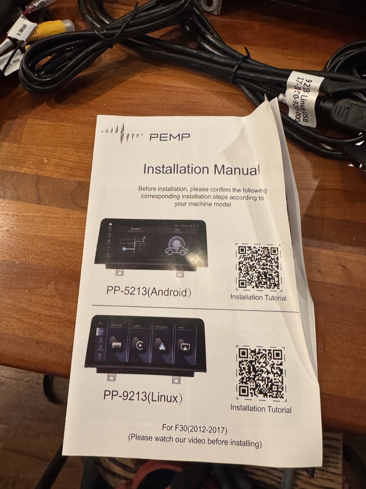 PEMP 10.25″ Linux CarPlay Screen BMW F30/F31/F32/F33 NBT CIC + FreeBackup Camera