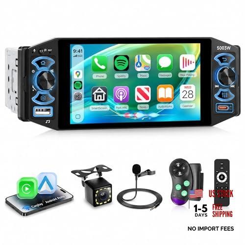 5 Inch Single Din Car Stereo MP5 Multimedia Player with Wireless Carplay