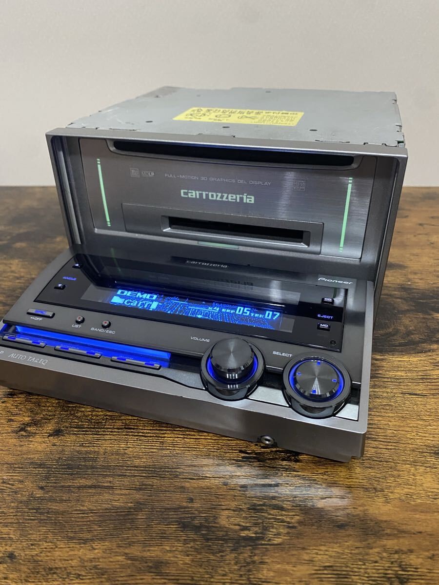 Tested Pioneer Carrozzeria FH-P070MD 2DIN Car Audio CD MD Receiver DSP JDM