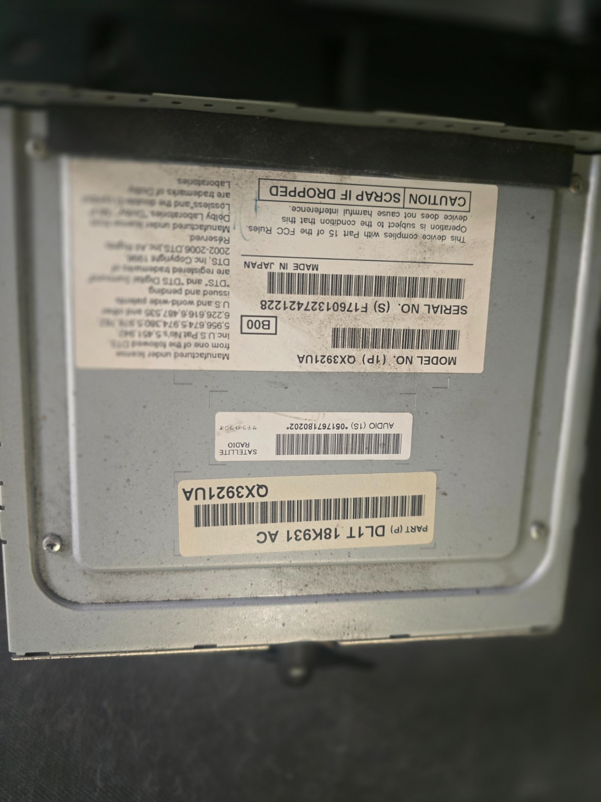 07-14 Ford Expedition AM FM Radio Single Disc CD MP3 Player EL1T-19C157-BA