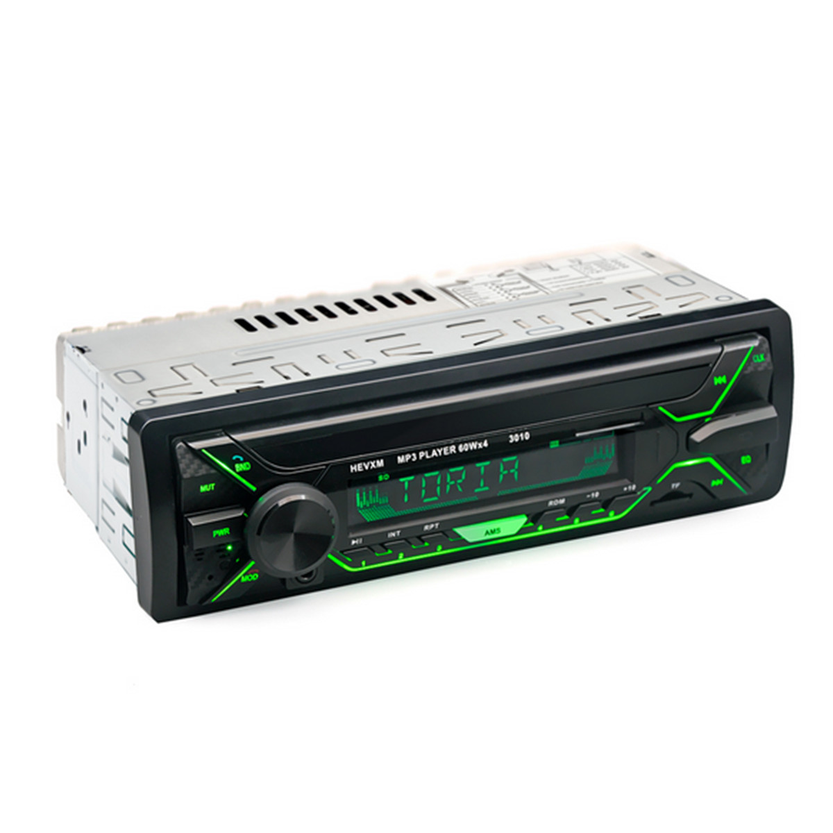 Single DIN Bluetooth Car Stereo Radio Audio MP3 Player TF/USB 7 Color Backlight