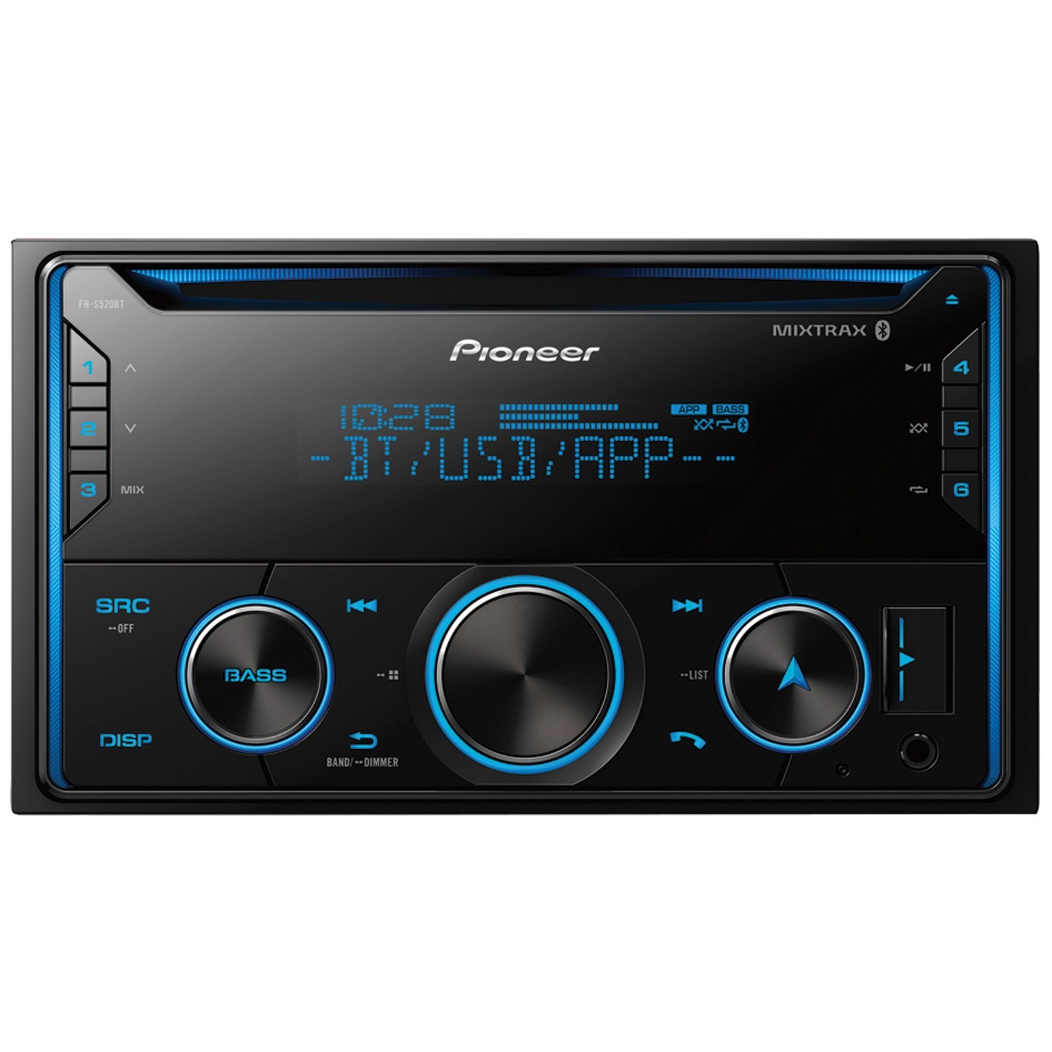 Double-DIN CD Receiver, Bluetooth