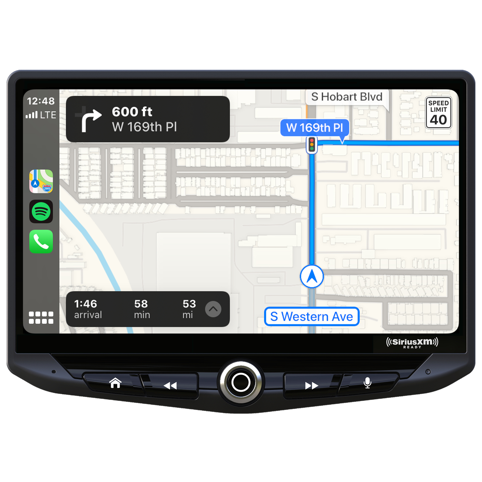 Stinger UN1810, Heigh10 10″ Floating Screen Multimedia Player w/ Apple CarPlay
