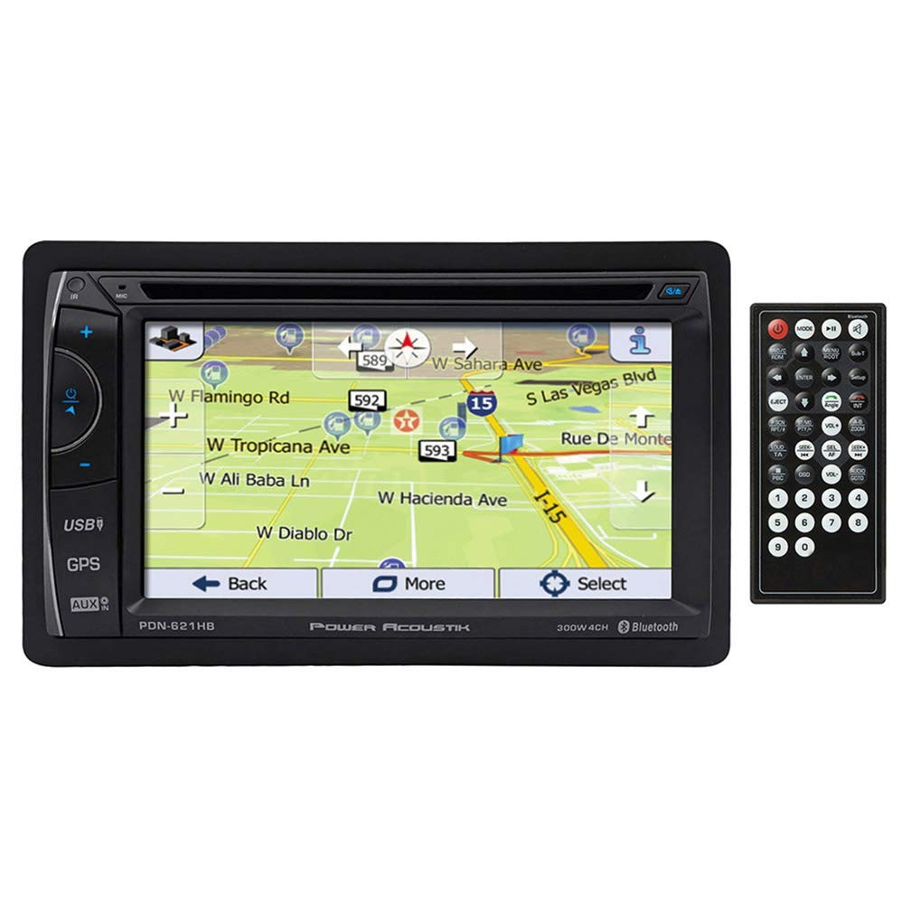 Power Acoustik PDN-621HB Double DIN DVD/CD/AM/FM/MP3/MP4 Bluetooth Navigation…