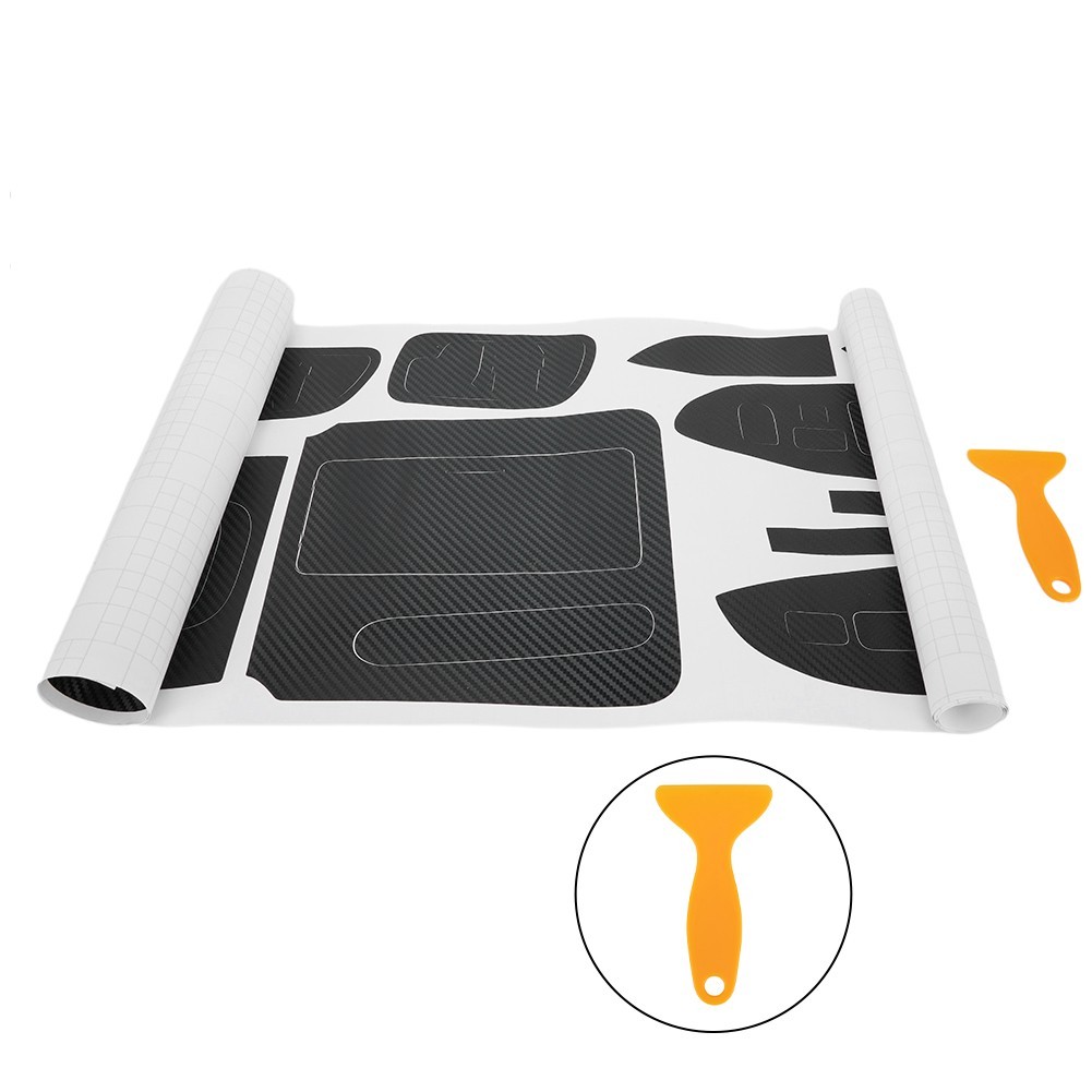 Interior Center Console Carbon Fiber Molding Sticker Decals For Accord 7th
