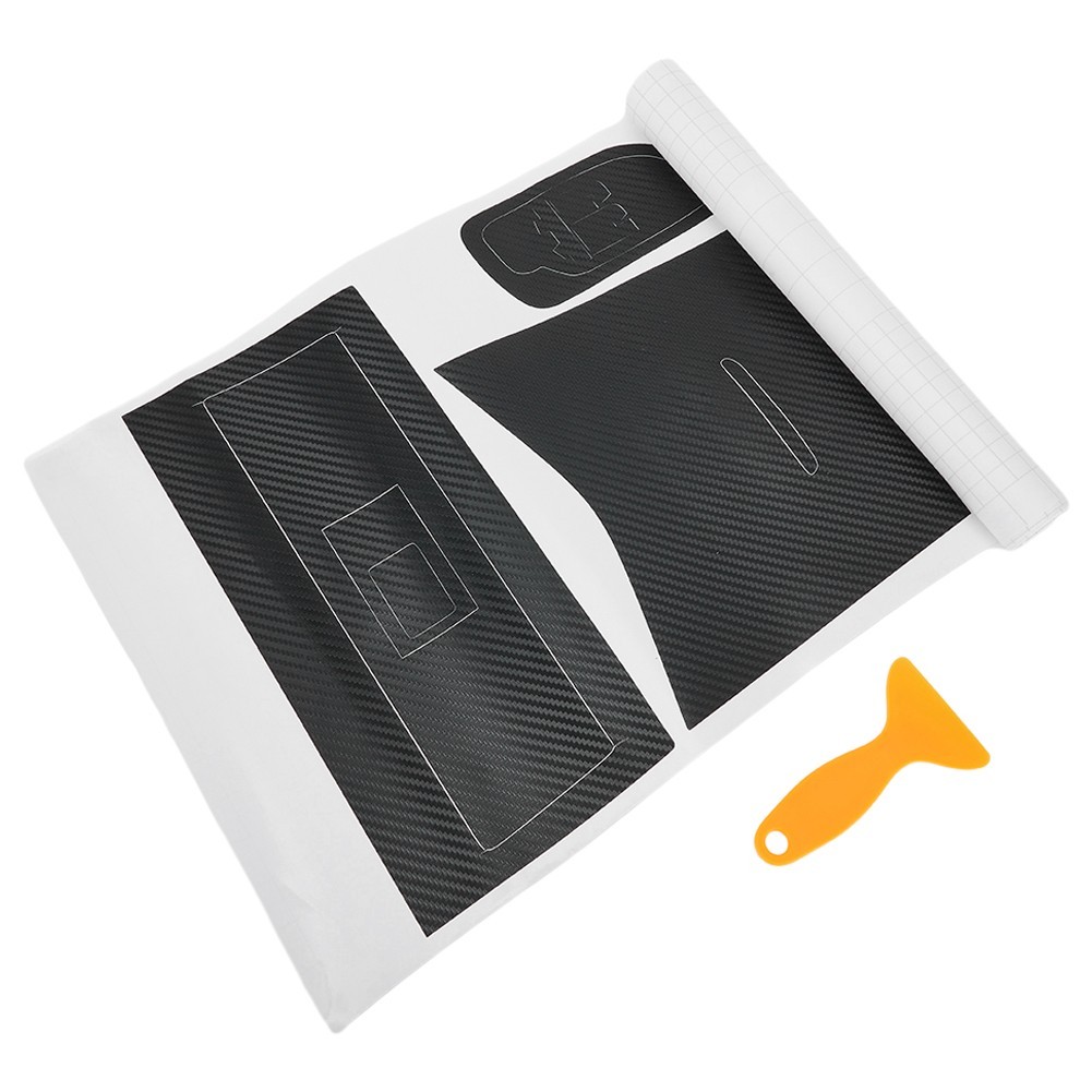 Interior Center Console Carbon Fiber Molding Sticker Decals For Accord 7th