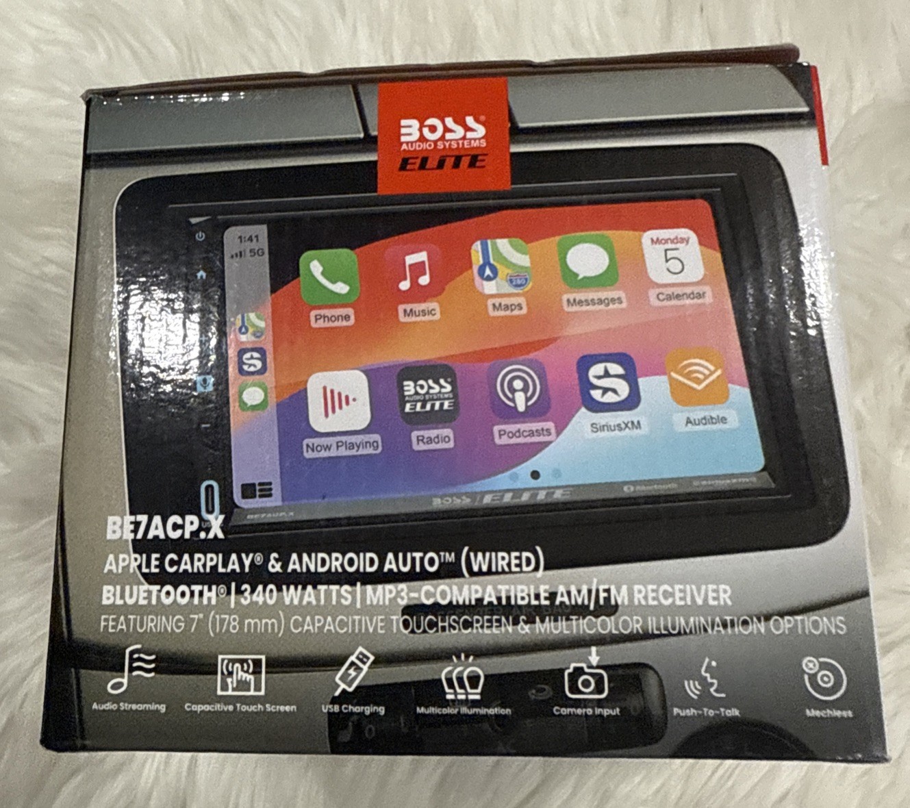 BOSS Audio Systems Elite Series BE7ACP.X 4 Channels Bluetooth Car Stereo-OPEN BO