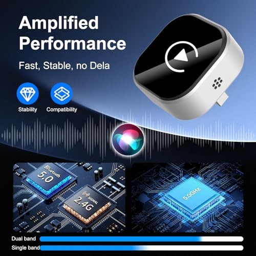 Wireless CarPlay & Android Auto Adapter: 2026 Upgraded Mini Plug & Play