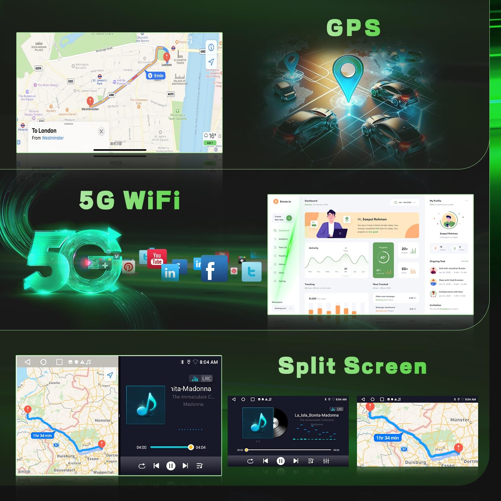 2+64GB Android 15 Car Radio for KIA Forte Cerato K3 2013-2018 Wireless Carpla…