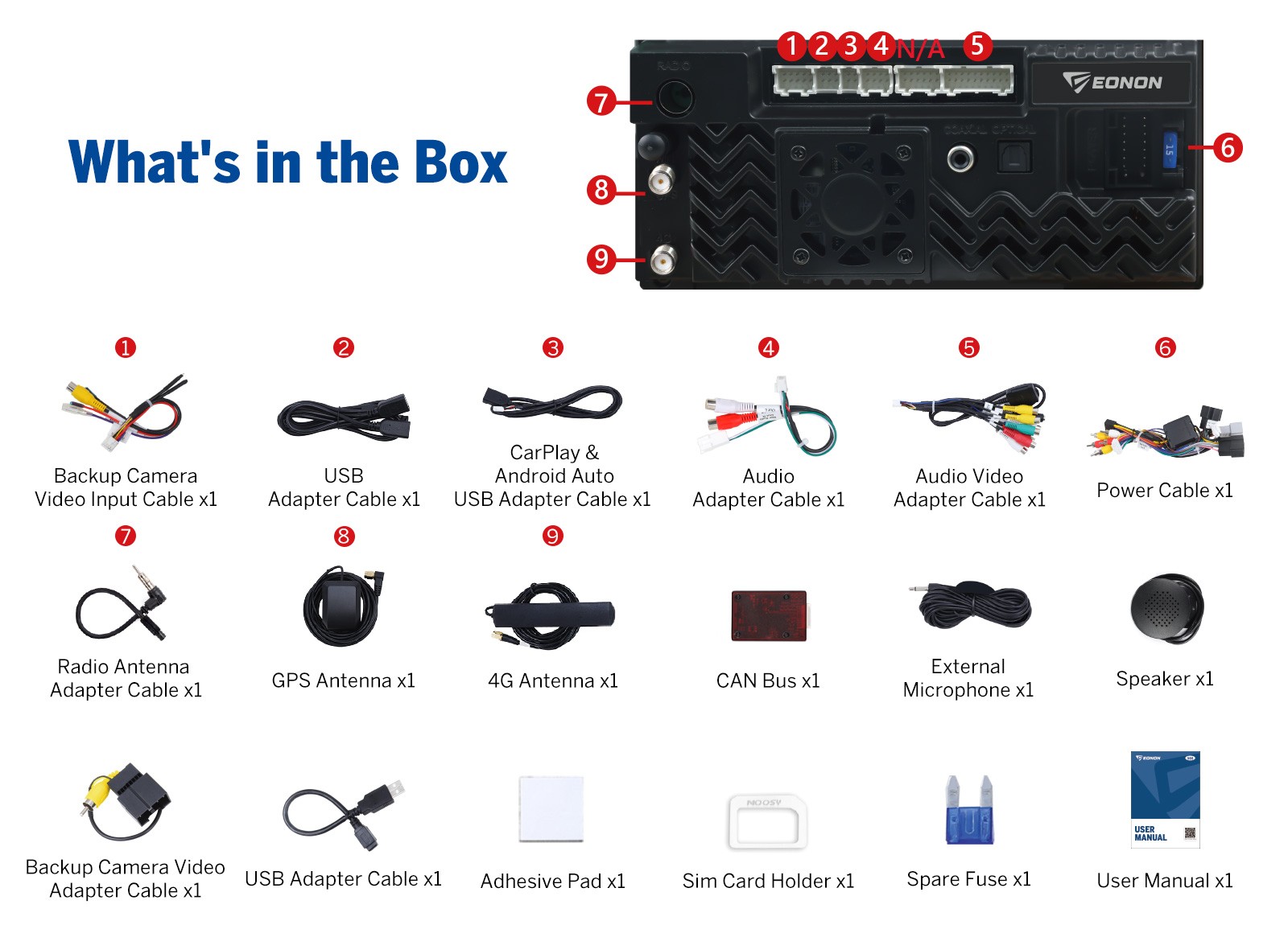 Eonon GMX6S2 for Chevy Silverado 3500HD 8″Android 13 Car Radio CarPlay Bluetooth