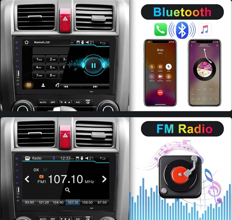 9″ Single 1 Din Bluetooth MP5 Player FM Mirrorlink Touch Screen Car Stereo Radio