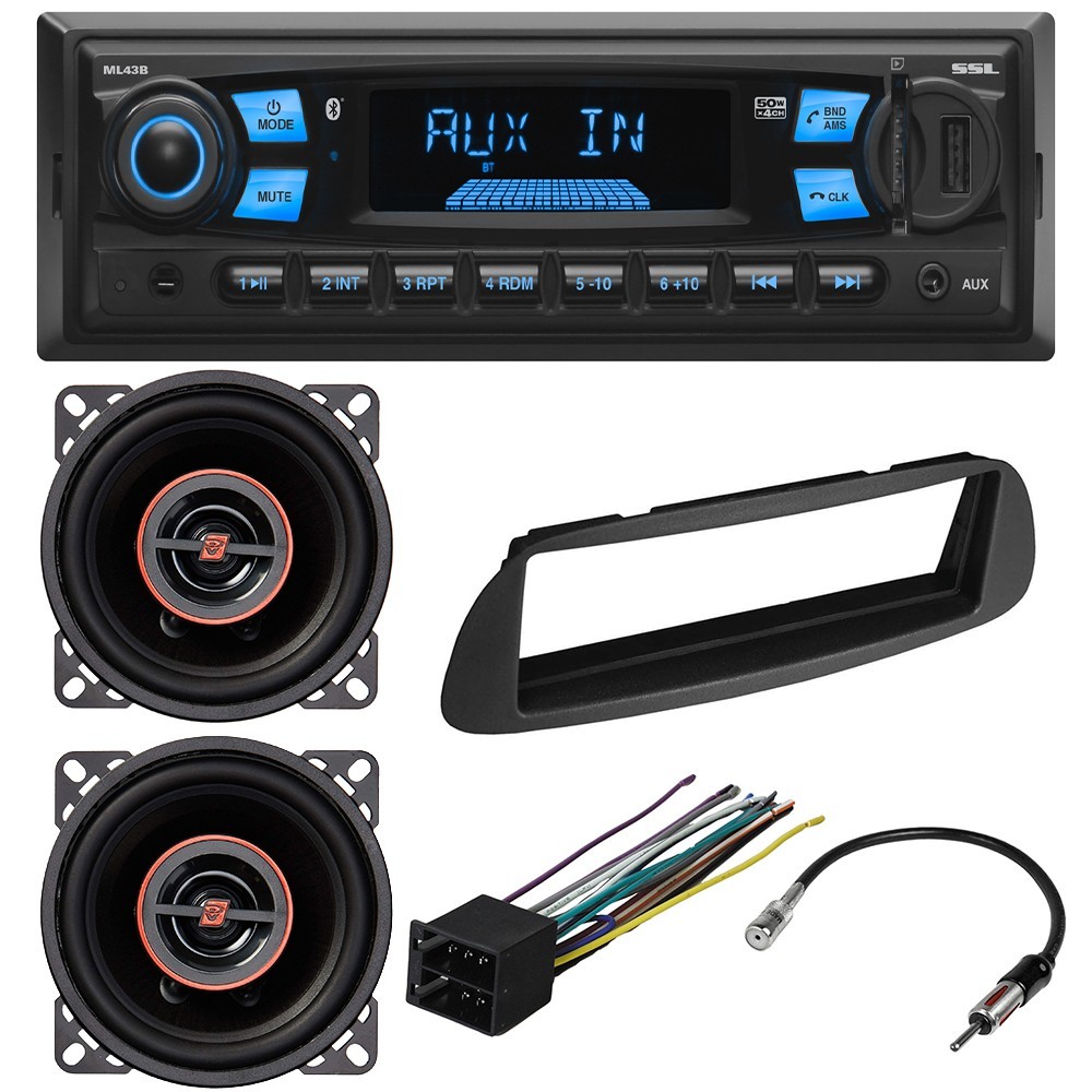 Single DIN Bluetooth AM/FM Radio &” Dash Speakers For 2003-2006 Dodge Sprinter