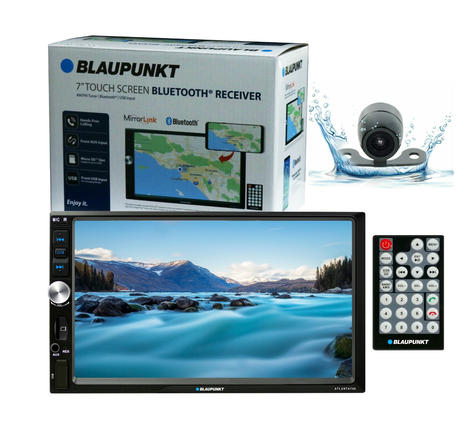 Blaupunkt ATLANTA 740 Digital 7″ Touch Screen LCD Receiver + Rear Camera xv-20C