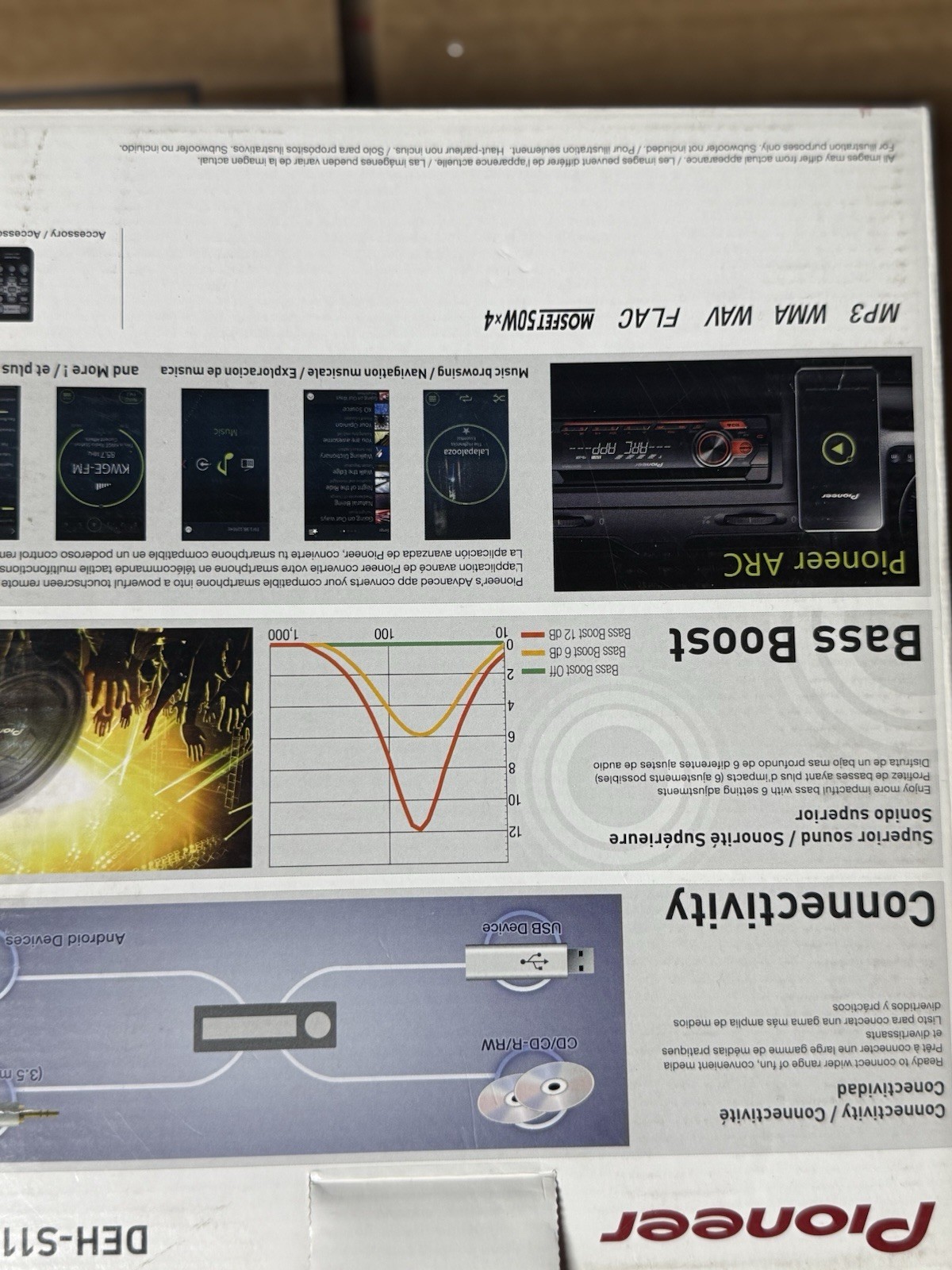 New – Pioneer DEH-S1200UB CD player, AM/FM with USB, AUX input
