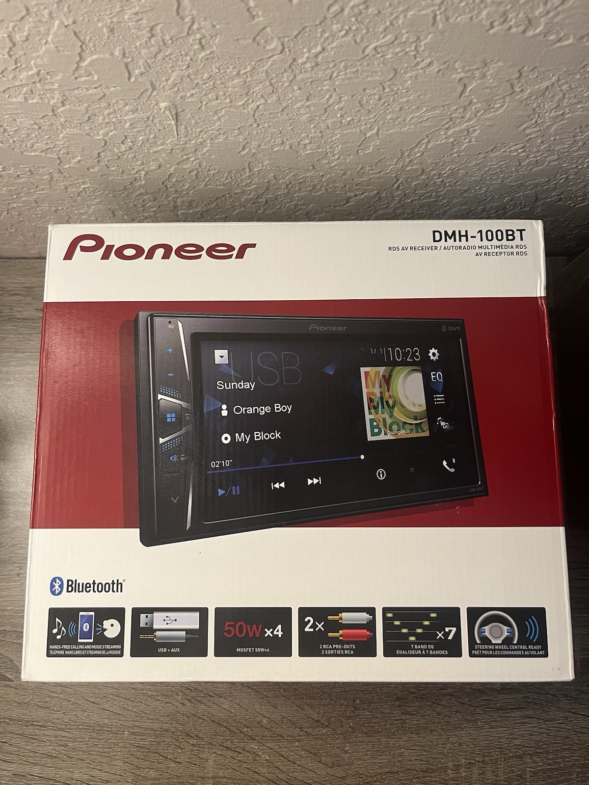 Pioneer DMH-100BT 6.2″ Touchscreen Double DinReceiver Stereo Bluetooth Android