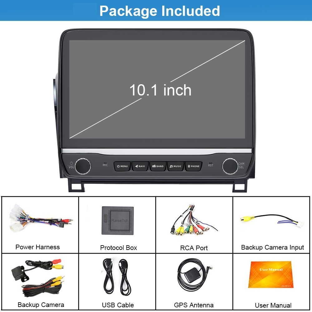 Car Stereo Radio Wireless Carplay For Toyota Tundra 2007-2013 fit Factory Camera