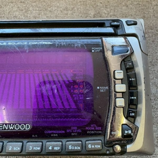 Kenwood DPX-550 2DIN CD MD Player JUNK For Parts Untested Retro JDM Japan Audio