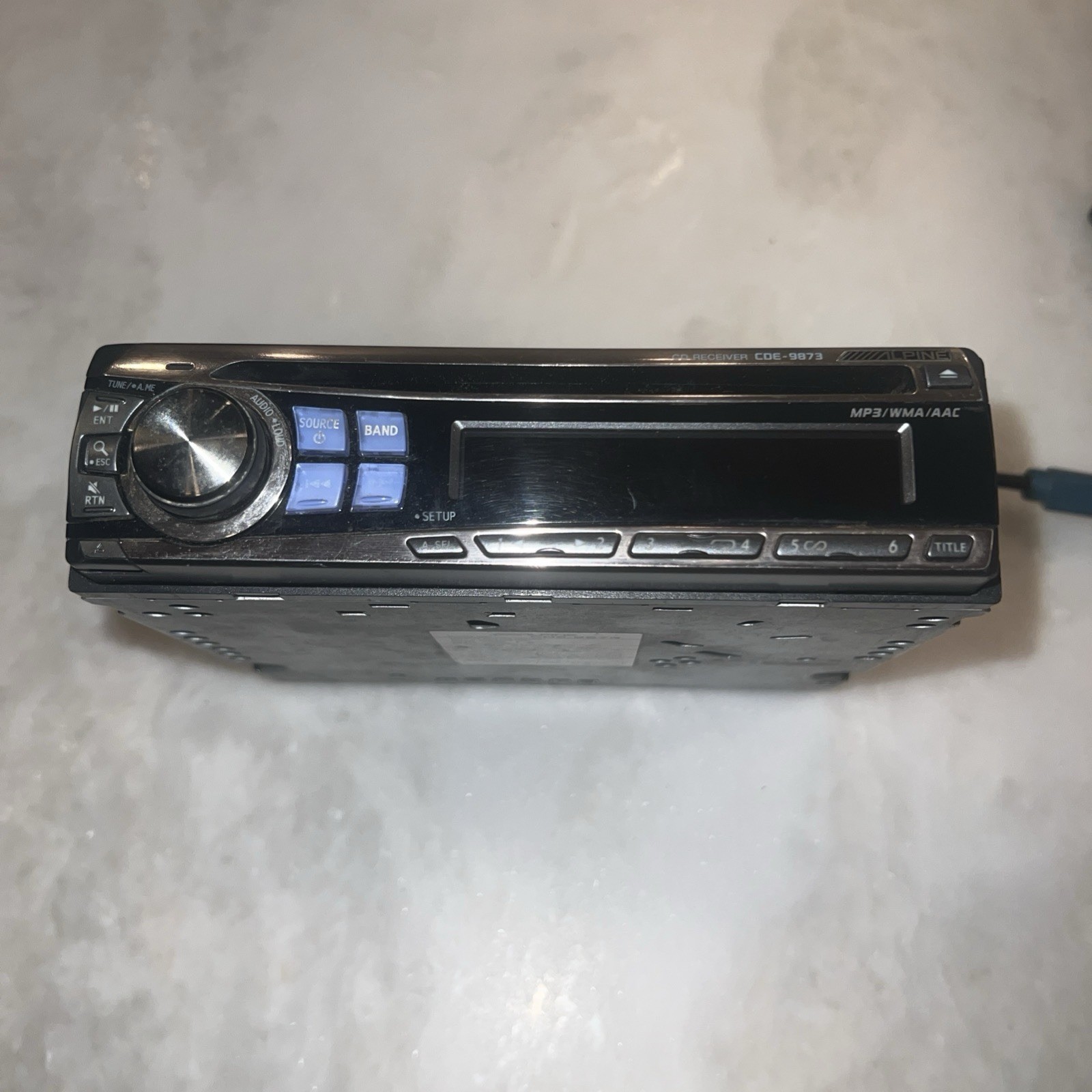 Alpine Car Stereo In Dash Head Unit CDE-9873 Old School Working CD Player!