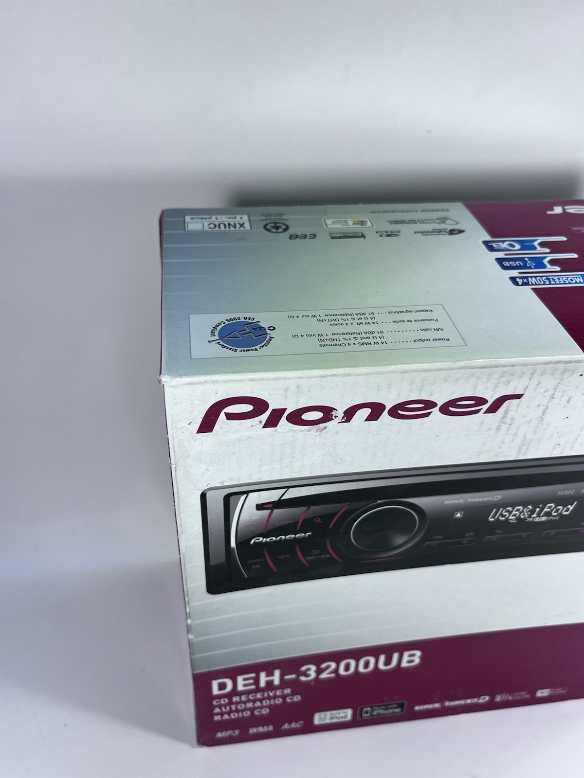 Pioneer DEH-3200UB CD Player/USB In Dash Receiver BRAND NEW