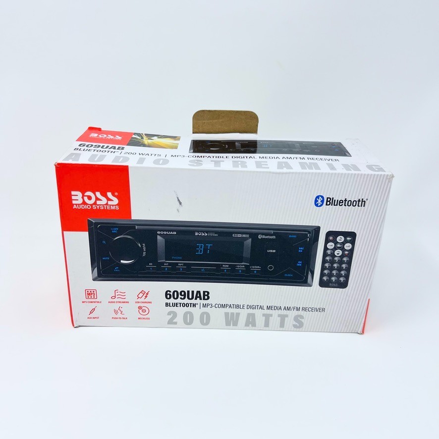 BOSS Audio Systems 609UAB Multimedia Car Stereo Single Din Bluetooth Audio