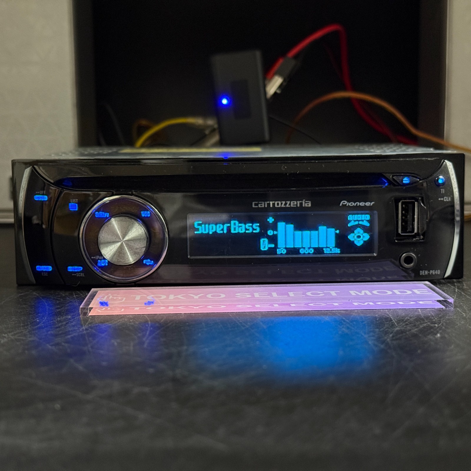 Pioneer Carrozzeria DEH-P640 1DIN Car Audio CD USB Added Bluetooth Tested Stock